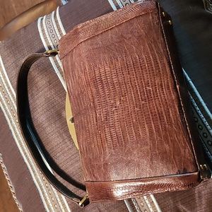 1950's Vintage Escort Bags Reptile Skin Bag